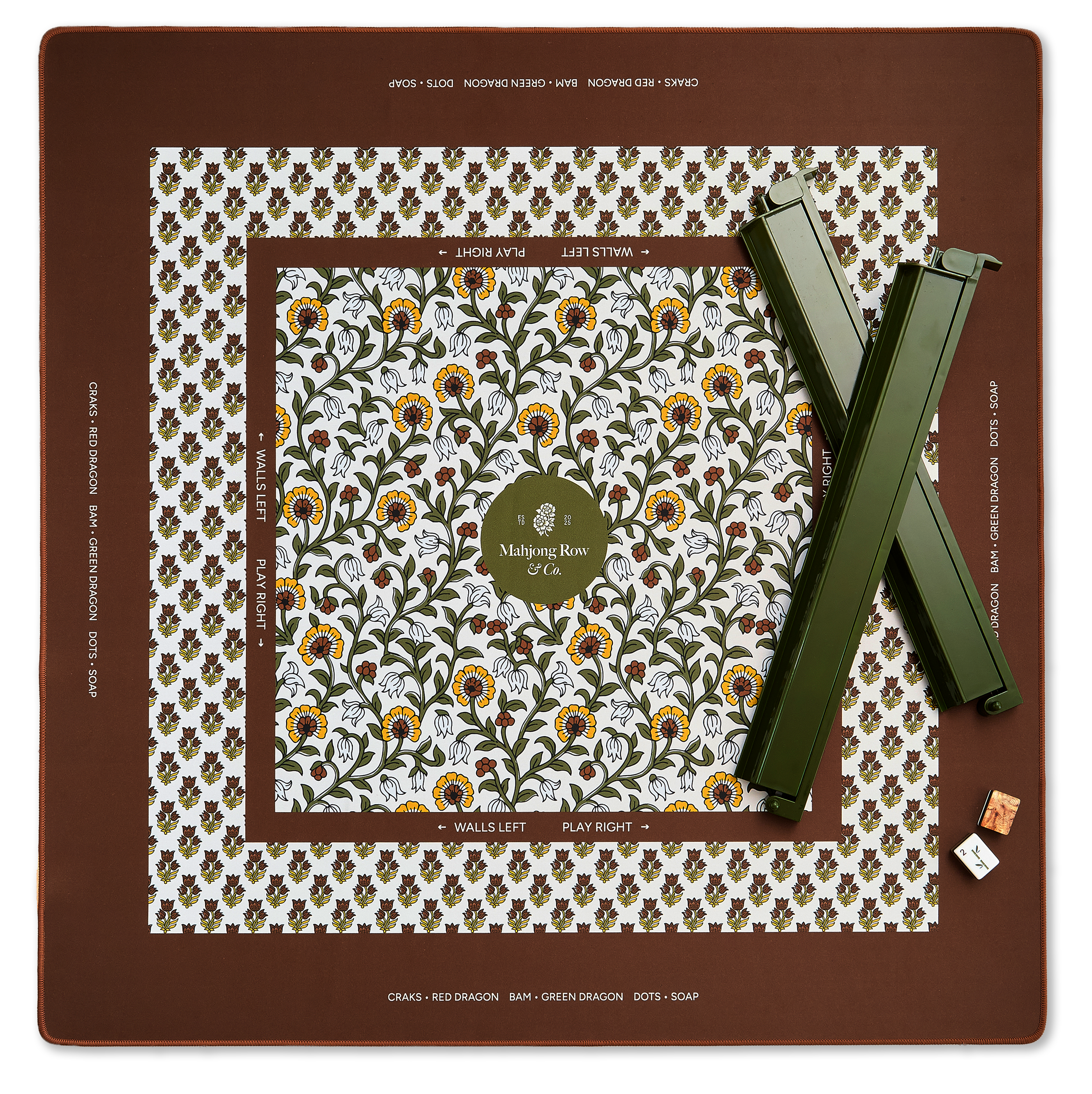 Autumn Saffron Mahjong Mat