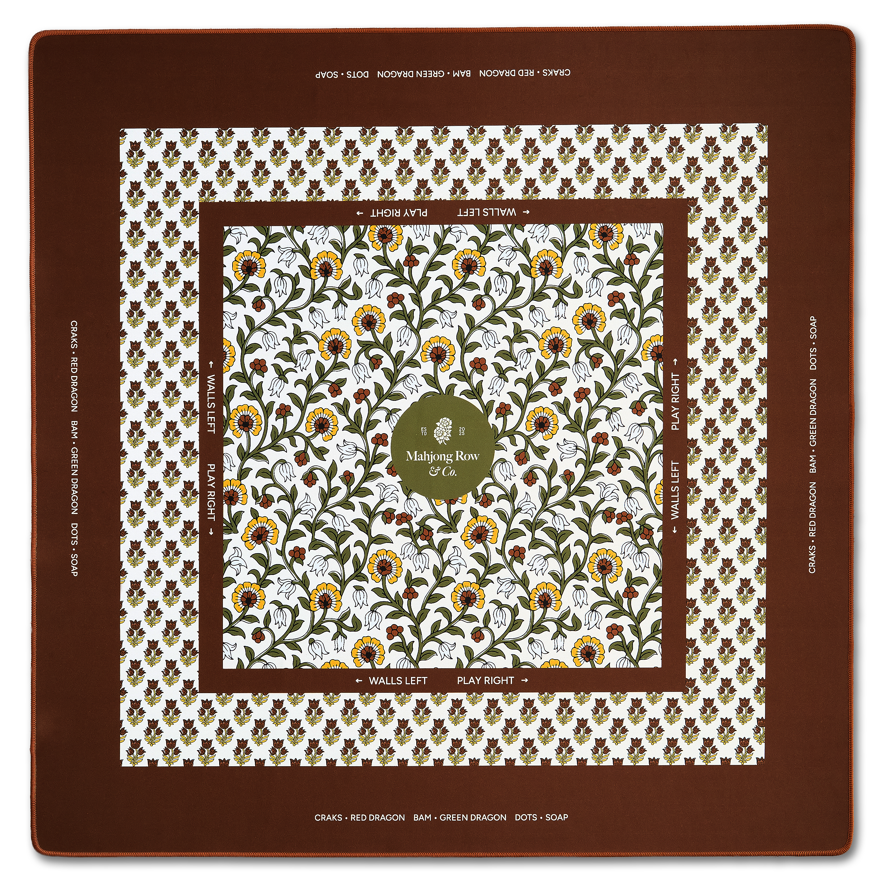 Autumn Saffron Mahjong Mat