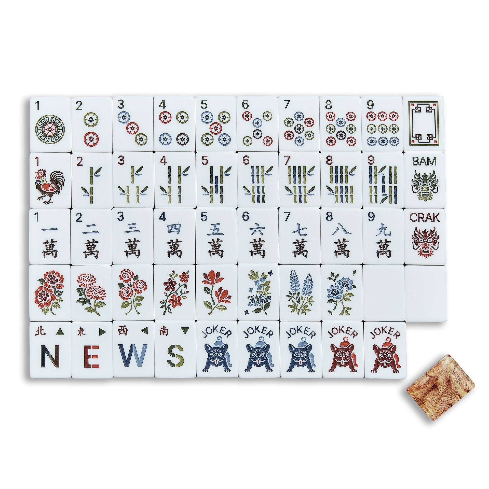 Mahjong Row & Co. Cypress Forest Tile Set