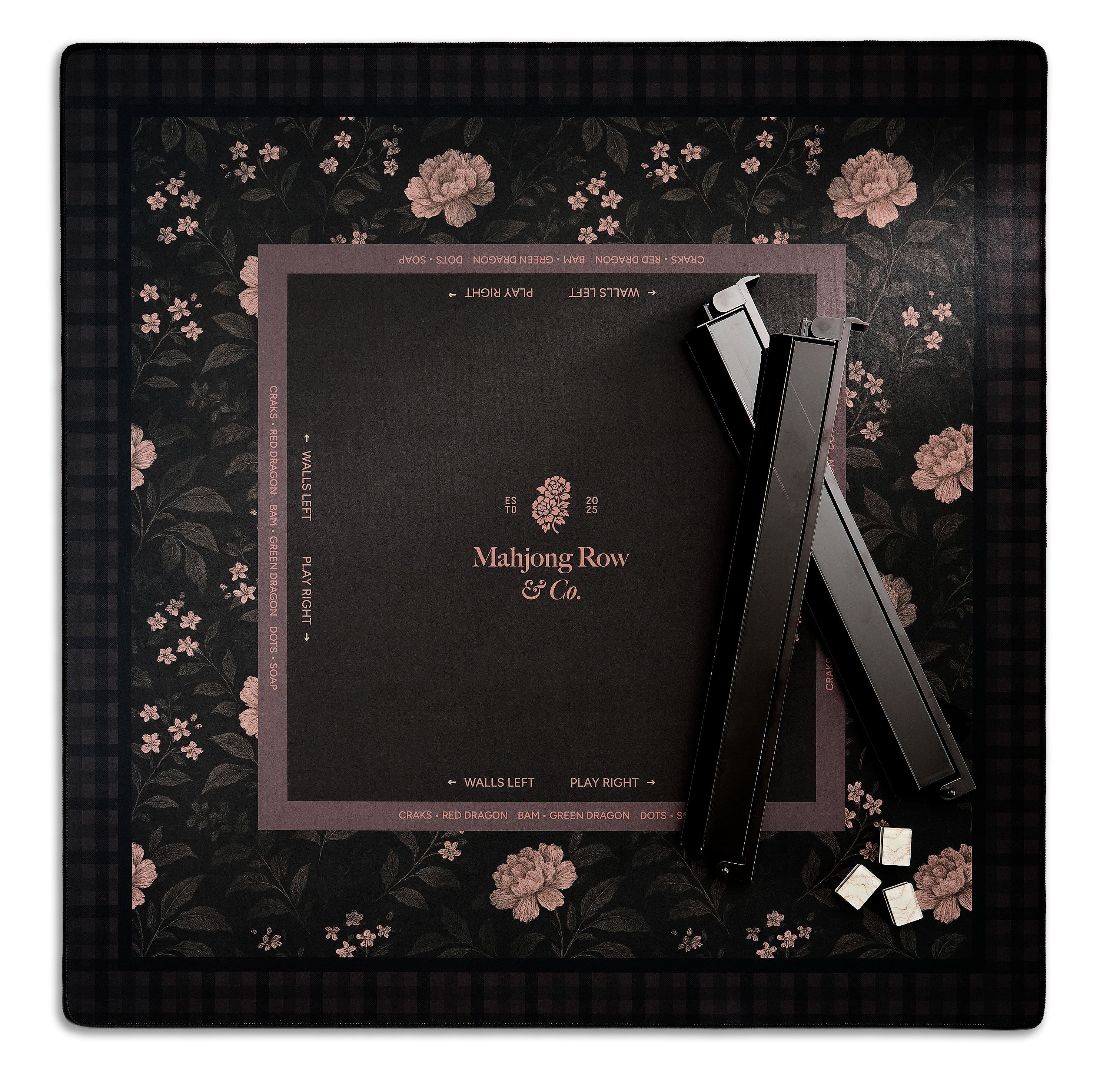 Mocha Bloom – Dark Mahjong Mat